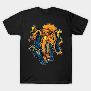 Giant Orange Octopus T-Shirt